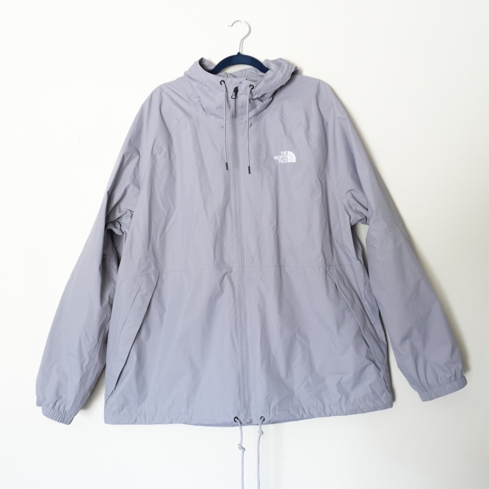 North Face Mens Antora Windbreaker Gray Jacket
